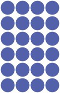 Kółka do zaznaczania śr. 18 mm, niebieskie etykiety papierowe, etykiety okrągłe z usuwalnym klejem, etykiety do oznaczenia 96 et