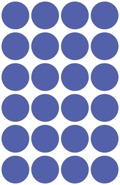 Kółka do zaznaczania śr. 18 mm, niebieskie etykiety papierowe, etykiety okrągłe z usuwalnym klejem, etykiety do oznaczenia 96 et