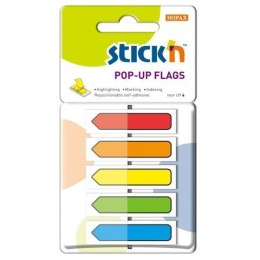 Zakładki indeksujące w podajniku strzałka (150sztuk) STICK N 26003