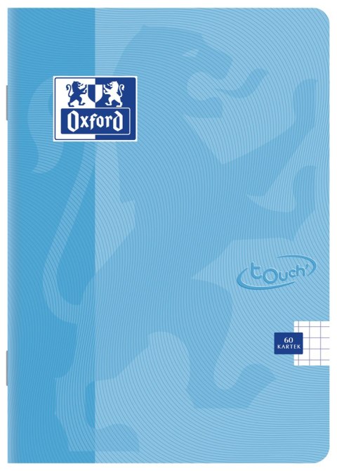Zeszyt A5 60k, kratka z marginesem, OXFORD, TOUCH PASTEL 400123213