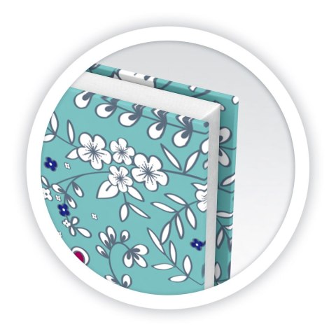 Kołonotatnik B5 60 kartek kratka/tagi Floral Oxford 400094955