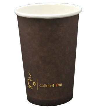 Kubek papierowy 180ml z nadrukiem COFFEE 4 YOU (100) 46484