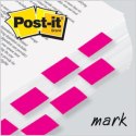 Zakładki indeksujące POST-IT_ (680-BP2EU), PP, 25,4x43,2mm, 2x50 kart., jaskraworóżowe