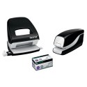 Zszywacz elektryczny na baterie WOW, czarny, 3 lata gwarancji, 10 kartek 55661095 .