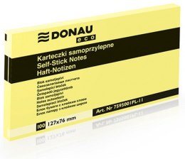 Bloczek samoprzylepny DONAU ECO 127x76 żółte 7595001PL-11