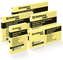 Bloczek samoprzylepny DONAU ECO 127x76 żółte 7595001PL-11