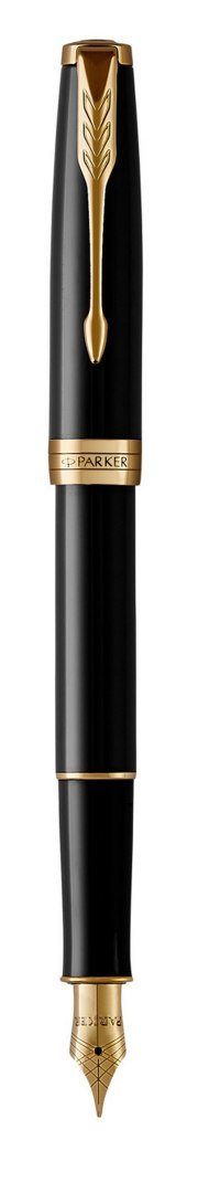 Pióro wieczne (M, stalówka ze stali) SONNET BLACK LACQUER GT PARKER 1931495, giftbox SALE