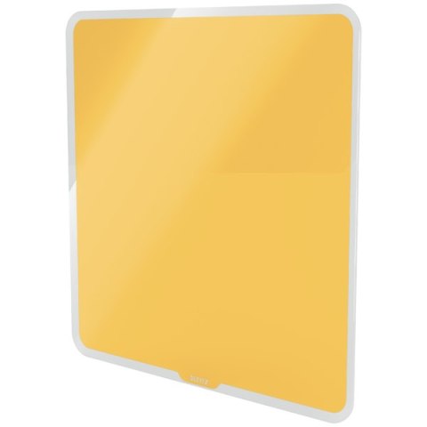 Szklana tablica magnetyczna Leitz Cosy 45x45cm, żółta, 70440019