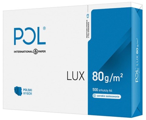 Papier xero A4 POLLUX 80g klasa białości B 161