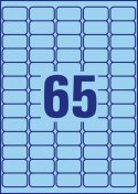 Usuwalne etykiety kolorowe 38,1 x 21,2 mm, niebieskie etykiety papierowe, etykiety samoprzylepne 20 ark. / op., Avery L4791-20