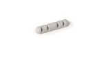 Klips samoprzylepny na 4 kable(2)szary 504010 CAVOLINE CLIP DURABLE