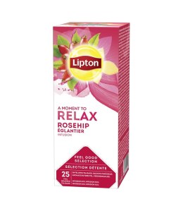 Herbata LIPTON RELAX ROSEHIP INFUSION dzika róża (25 kopert fol.)