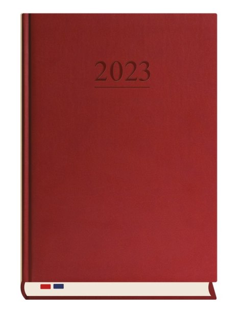 Terminarz Stacjonarny A4 2026 - bordowy Michalczyk i Prokop T-229V-B kalendarz tygodniowy + strona na notatki