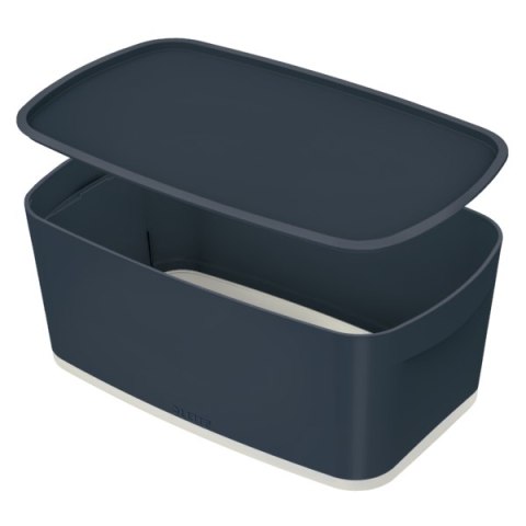 MyBox Cosy mały pojemnik z pokrywką, szary Leitz 52630089 .