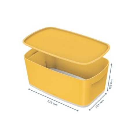 MyBox Cosy mały pojemnik z pokrywką, żółty Leitz 52630019 .
