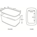 Pojemnik MyBOX duży z pokrywką biało-różowy LEITZ 52161023 .