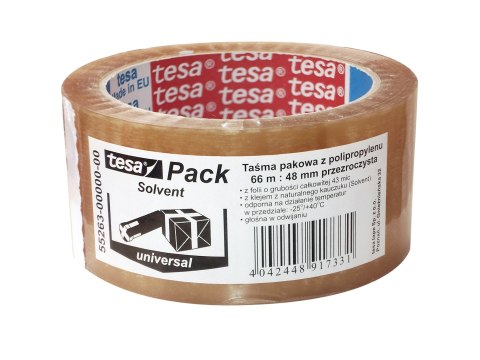 Taśma pakowa TESAPACK STANDARD SOLVENT 66m x 48 transparent 55263-00000-00TS